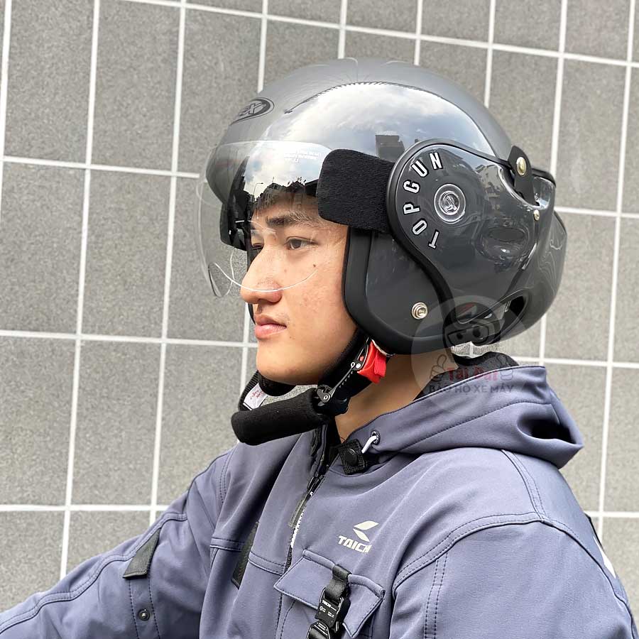 Mũ Avex Topgun Xám bóng