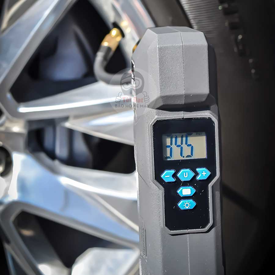 Bơm vá xe Stop&Go 7000 có bơm pin