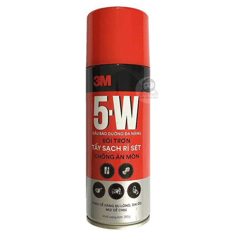 Chai xịt bôi trơn, chống rỉ sét, tẩy rửa 3M 5W