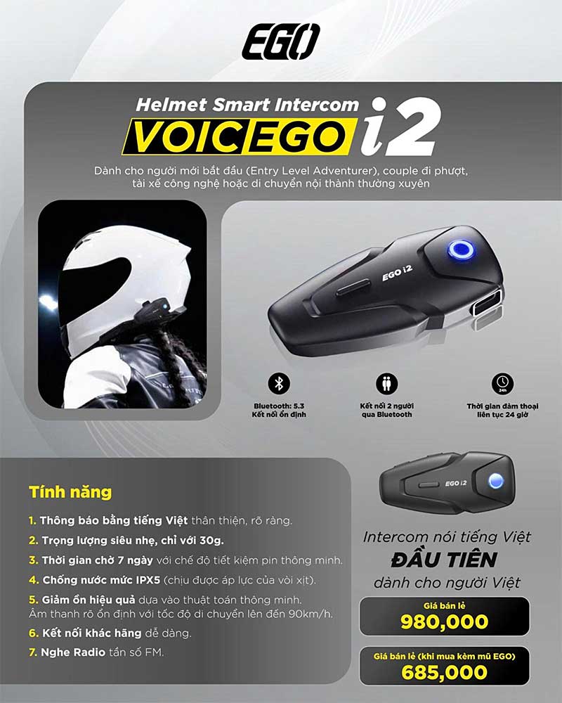 Bộ đàm Intercom Ego i2