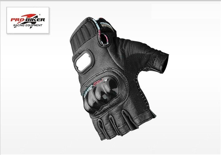 Găng tay da hở ngón Pro-biker