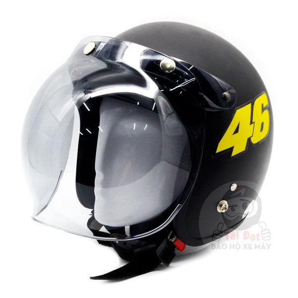 Kính Bubble Bulldog gắn cho nón bảo hiểm 3/4 đầu