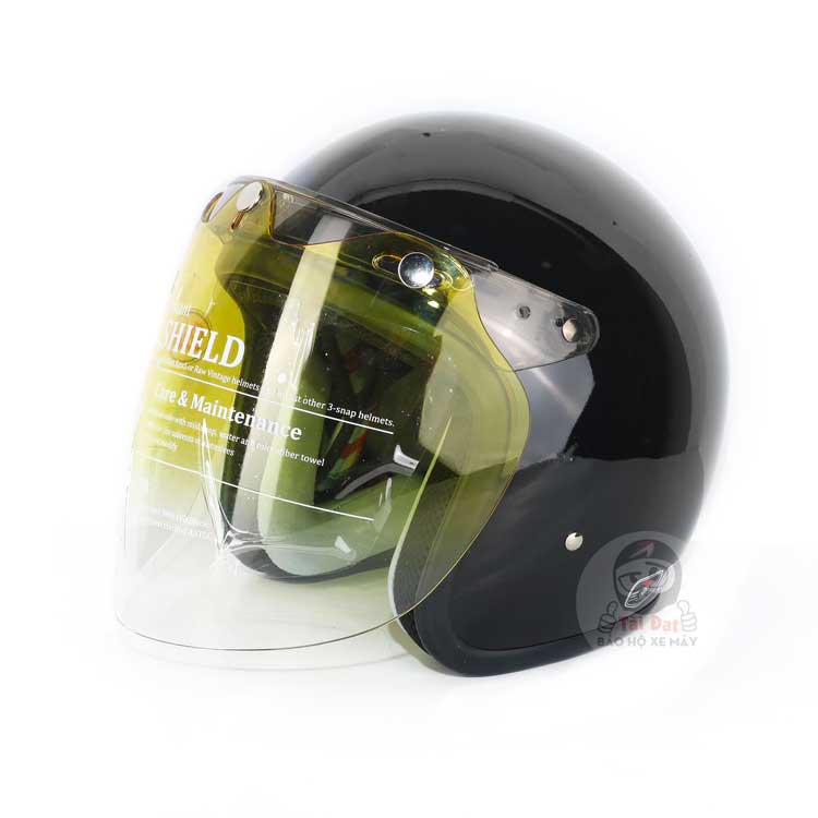 Kính RAW FLAT gắn cho nón bảo hiểm 3/4 đầu