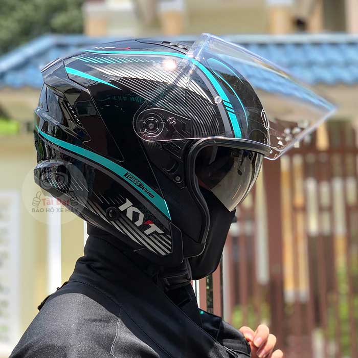 KYT NFJ Radar Aqua Blue