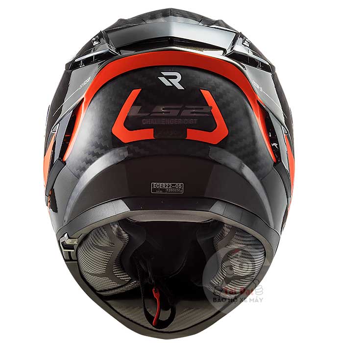 LS2 Challenger FF327 Carbon tem Alloy Đỏ
