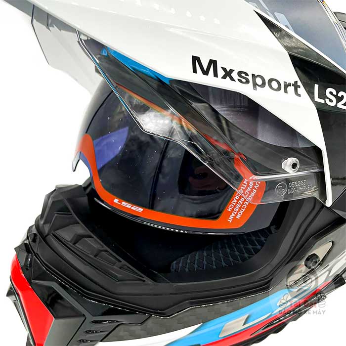 LS2 MX701 Explorer Carbon Frontier White Blue