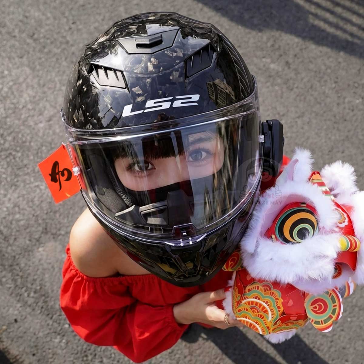 LS2 FF807 Dragon Carbon Forged Gloss