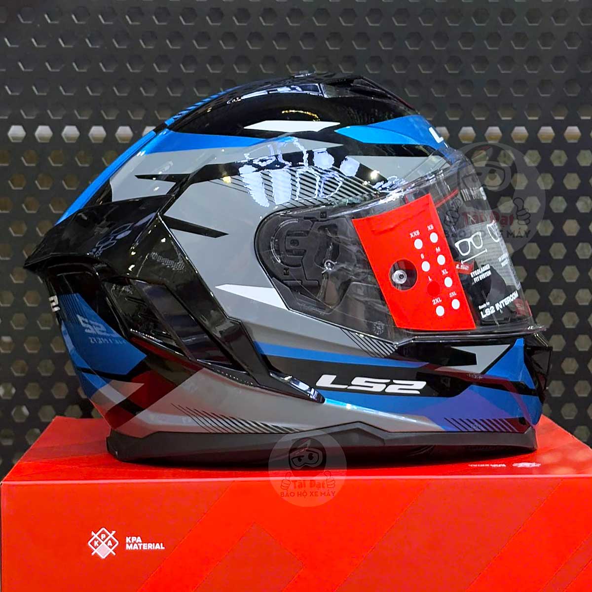 LS2 FF818 Storm III Komai Đen Xanh