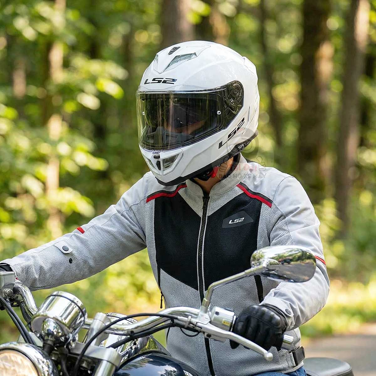 LS2 FF818 Storm III Trắng Bóng