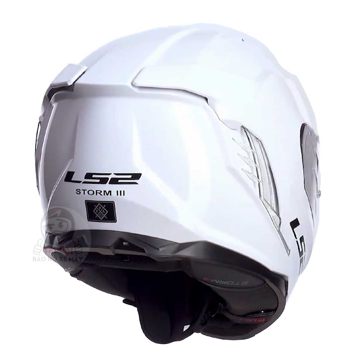 LS2 FF818 Storm III Trắng Bóng