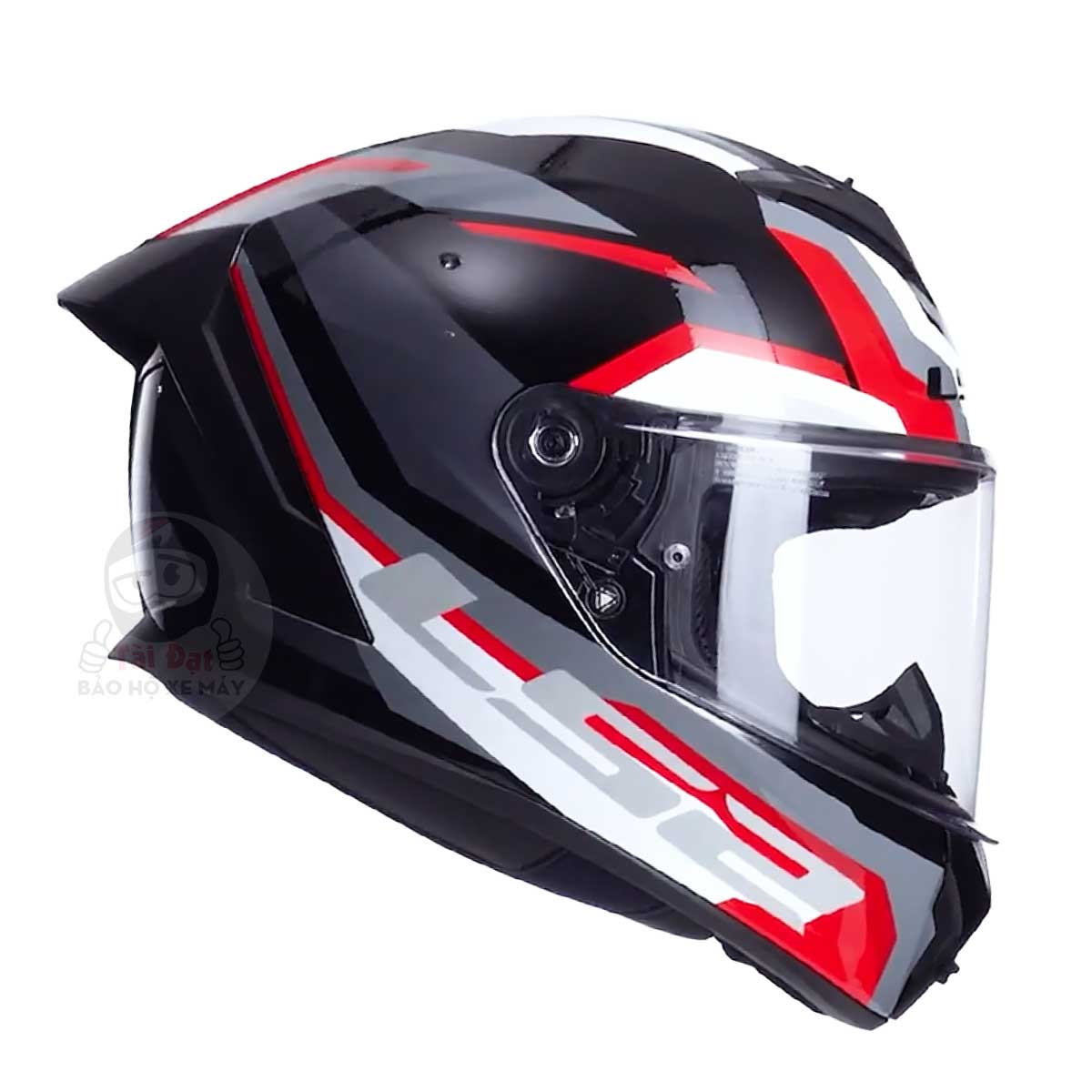 LS2 FF820 Rapid III Hyper Đen Đỏ