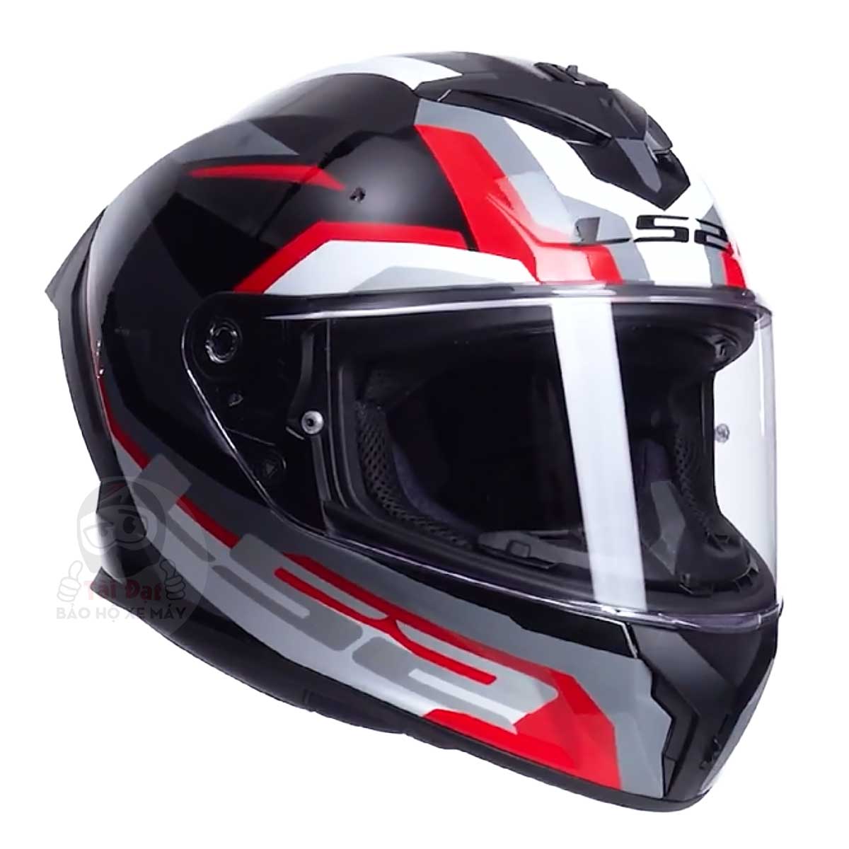 LS2 FF820 Rapid III Hyper Đen Đỏ