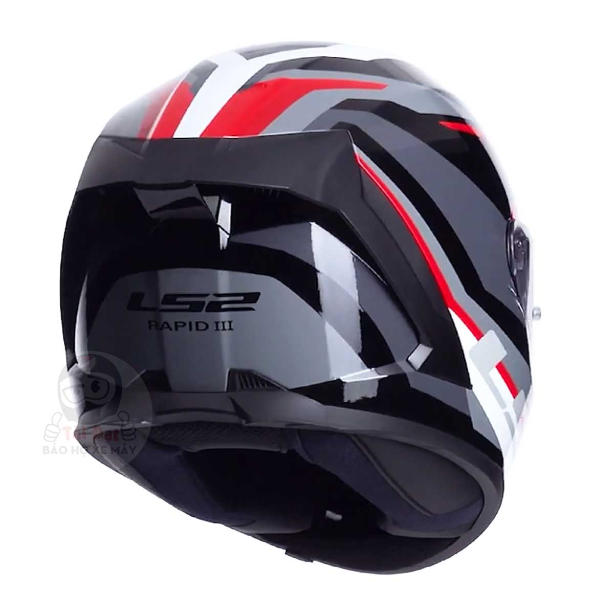 LS2 FF820 Rapid III Hyper Đen Đỏ