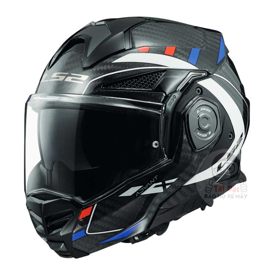 LS2 Advant X Carbon Future Xanh Đỏ FF901
