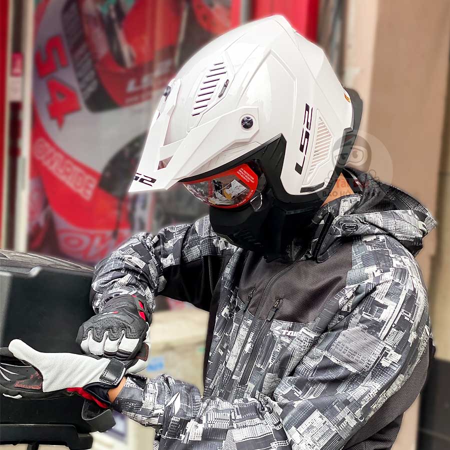 LS2 OF606 Drifter White Helmet