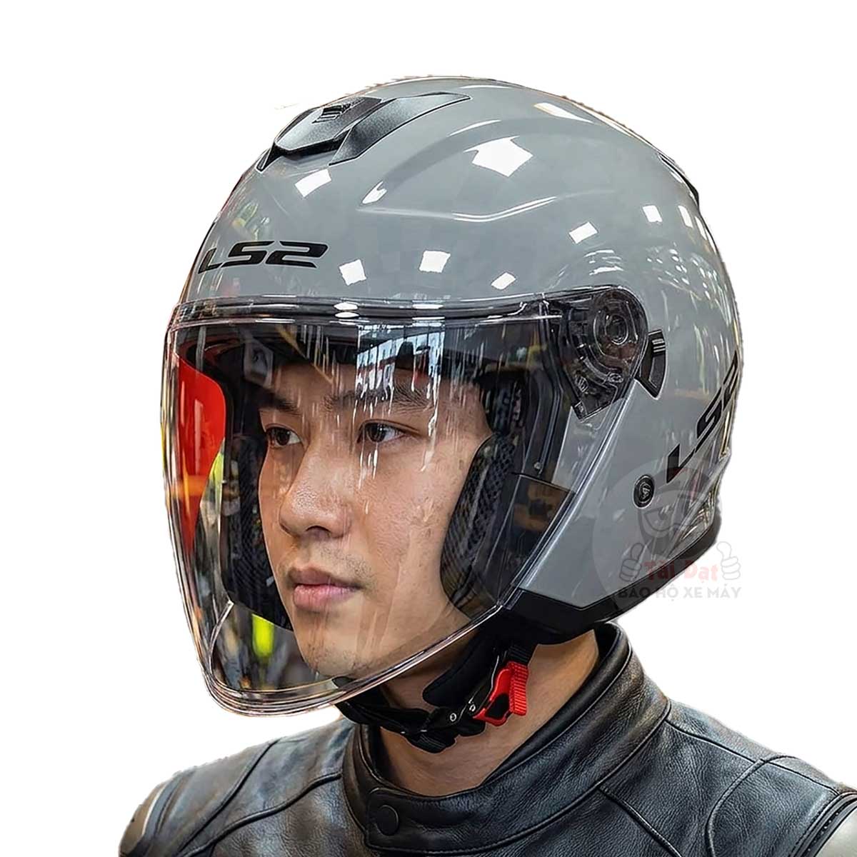 Nón LS2 Compass OF626 Xám Nardo