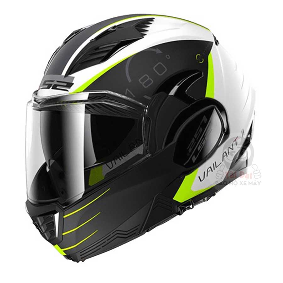 LS2 Valiant II Codex Trắng Đen FF900