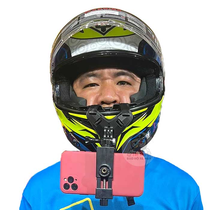 Mount gắn điện thoại cằm mũ fullface Pro-biker