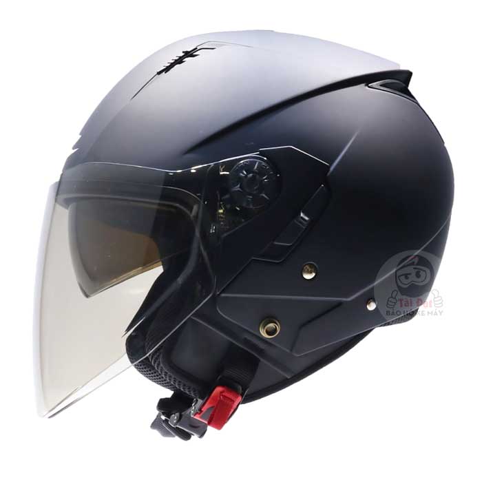 Zeus 205 Black Matt Helmet – Nón Tài Đạt