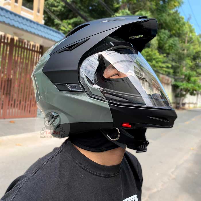 Nón Zeus 613B Xám bóng