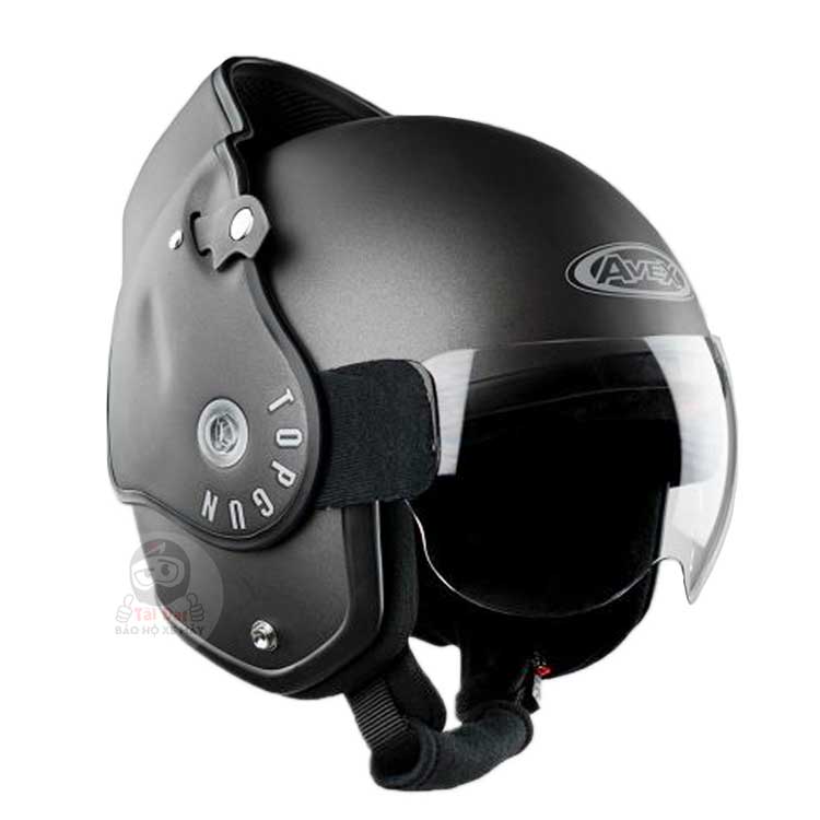 Mũ Avex Topgun Đen nhám