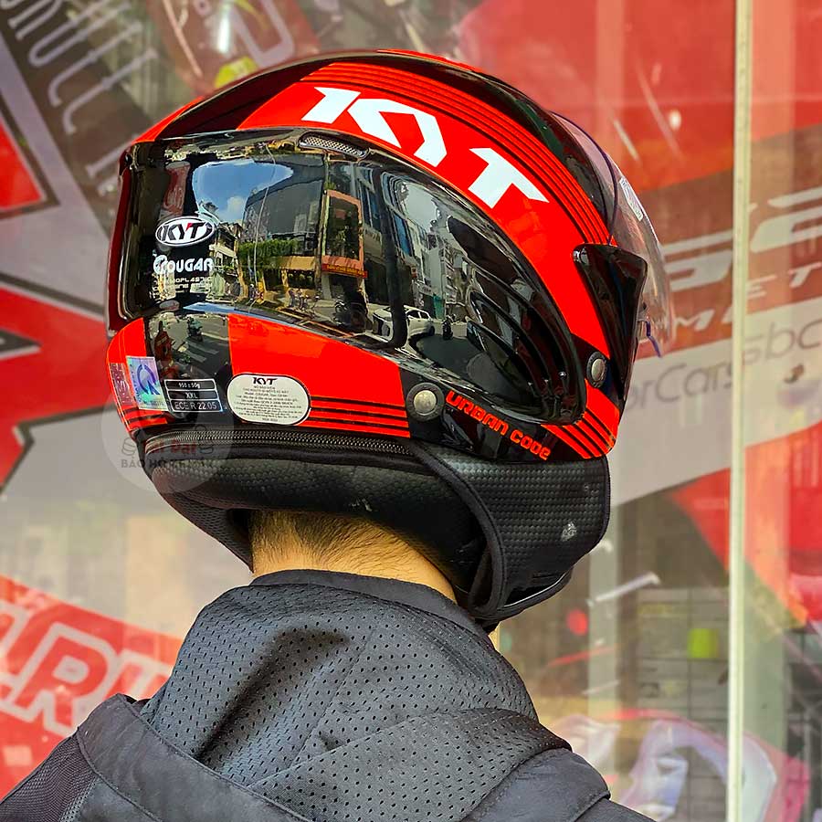 KYT Cougar Đen Đỏ