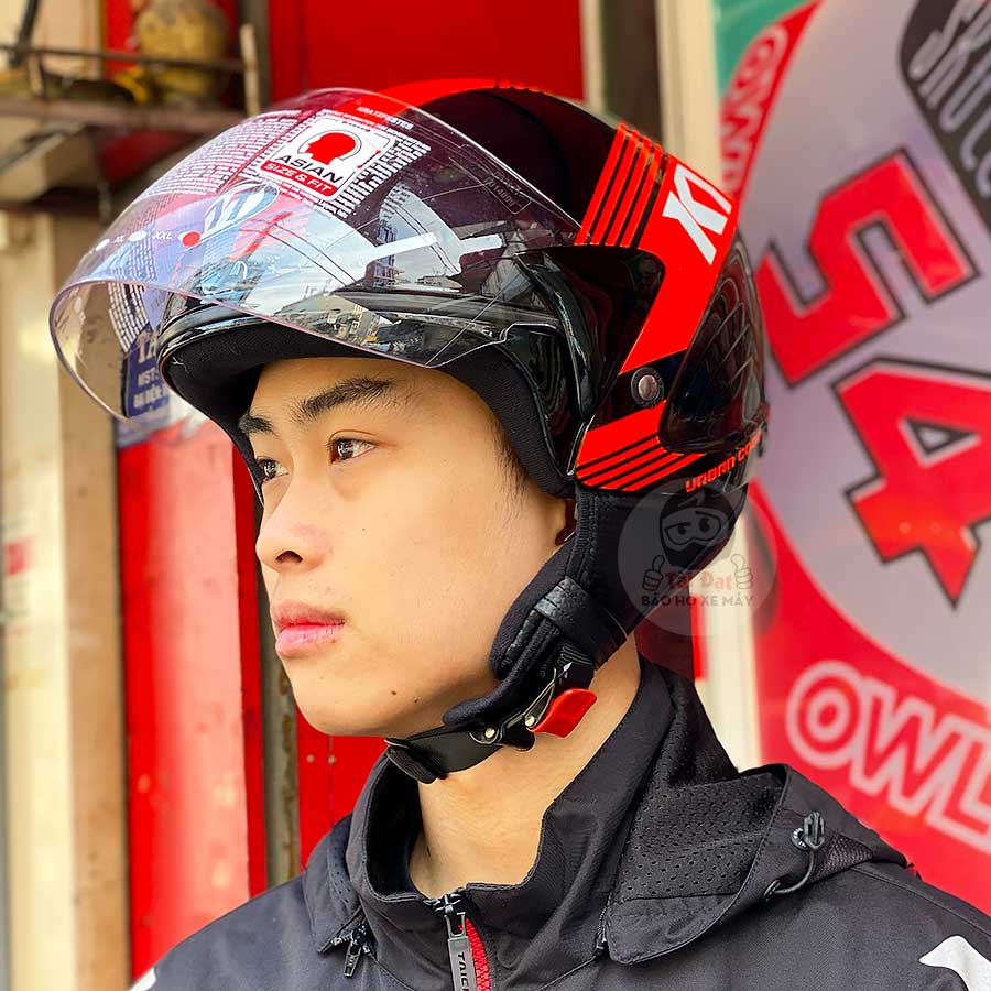 KYT Cougar Đen Đỏ