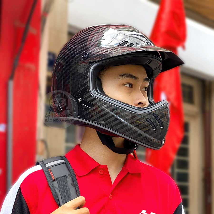 LS2 MX471 Carbon Glossy XTRA Motocross Helmet