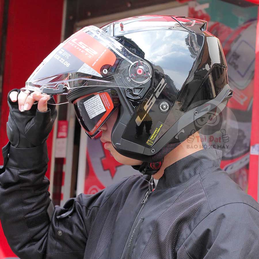 LS2 Infinity Of603 Gloss Black Helmet