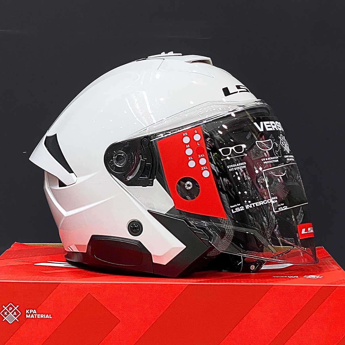 LS2 Verso II OF618 Trắng Bóng