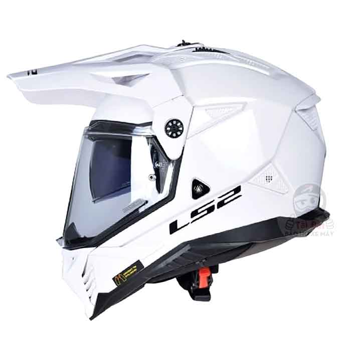 LS2 Pioneer II MX702 Trắng Bóng