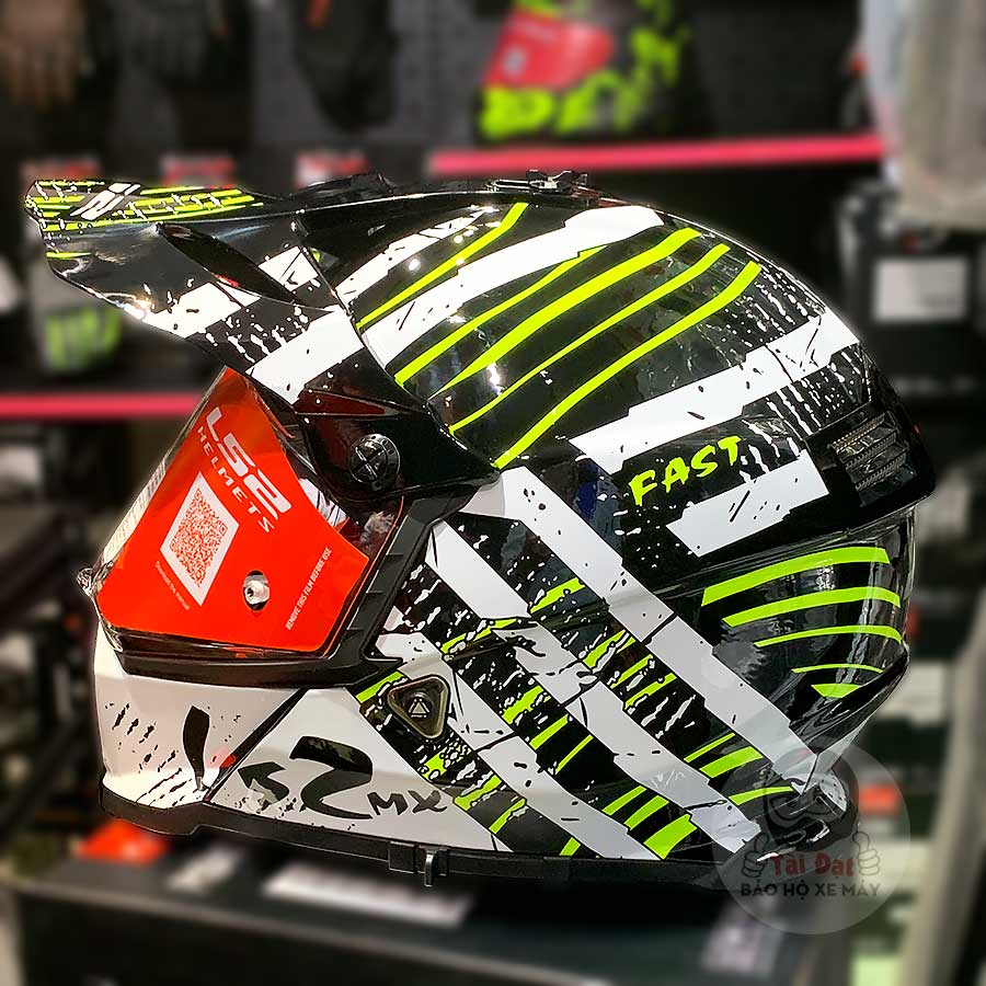 LS2 Pioneer Verve Black White MX436 Helmet