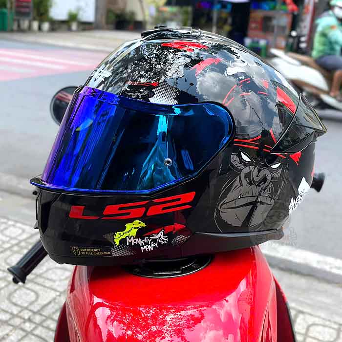 LS2 FF808 Stream II Angry Monkey Helmet