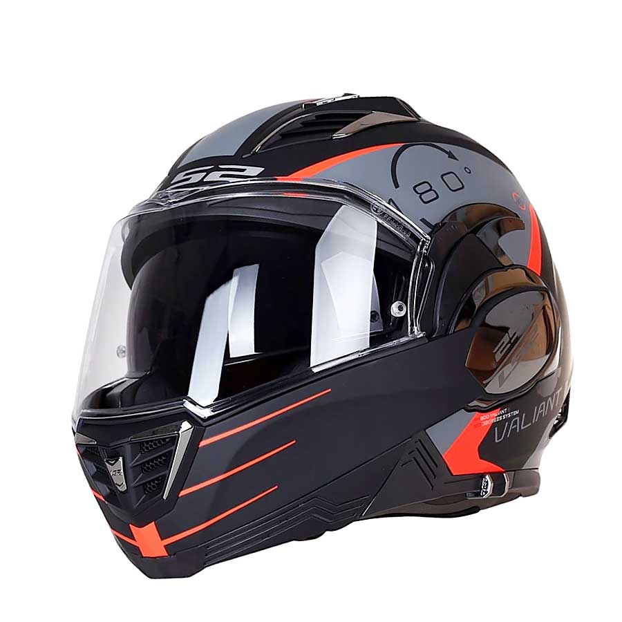 LS2 Valiant II Codex Đỏ Đen FF900