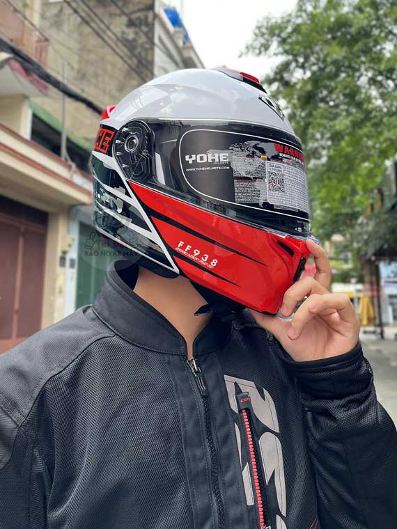 Yohe 938 Trắng Camo Đỏ