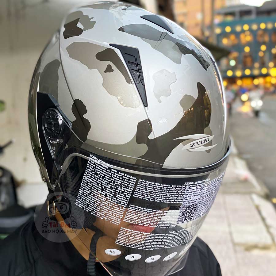 Zeus 205 Camo Gray Helmet