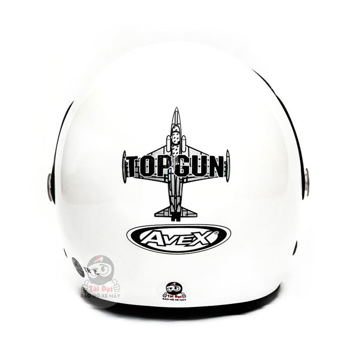 Mũ Avex Topgun Trắng bóng