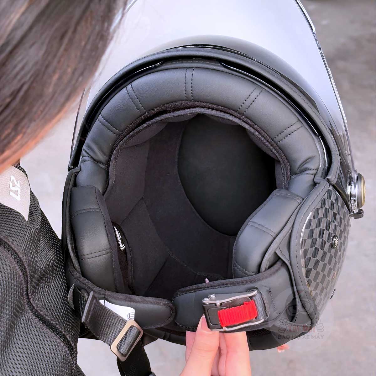 LS2 Cabrio Carbon Of597 Glossy Helmet