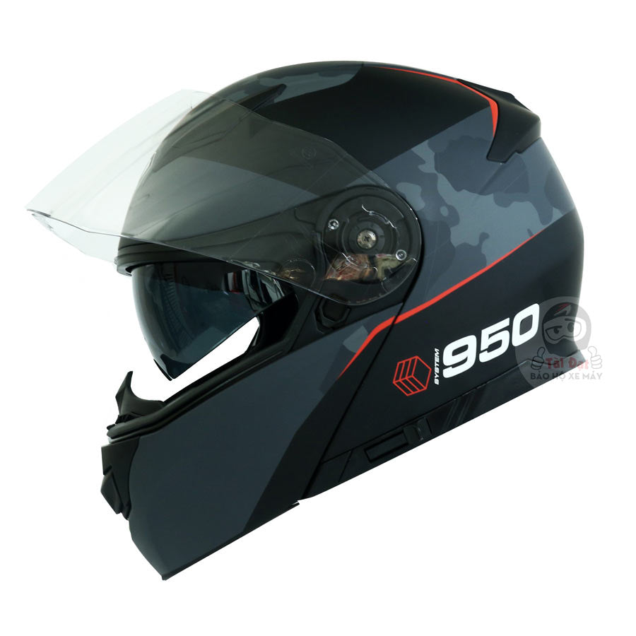 Mũ bảo hiểm Fullface lật cằm Yohe 950