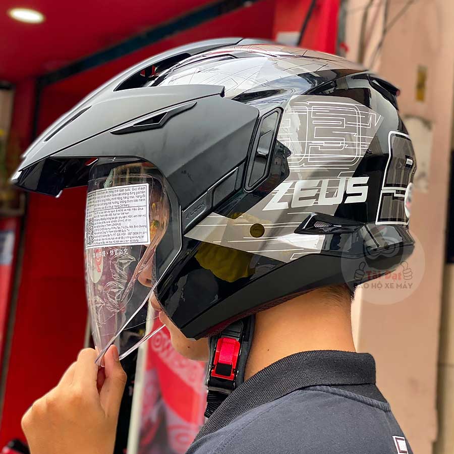 Zeus 613 AQ12 Grey Helmet