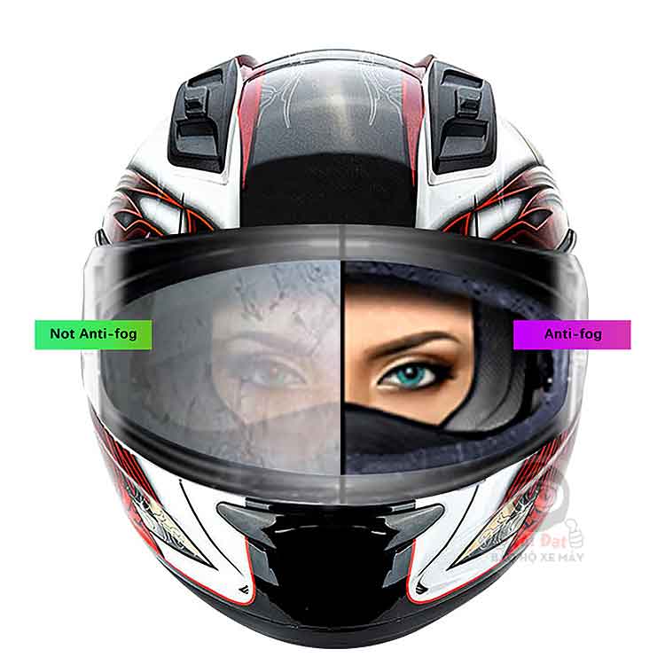 Bạn có đang gặp rắc rối với sương mờ kính mũ bảo hiểm fullface?
