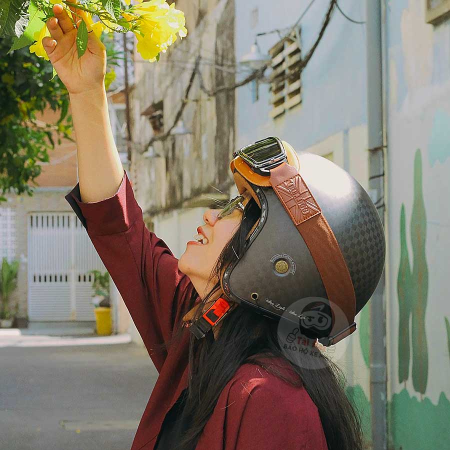 Mũ Bulldog - Nón bảo hiểm Bulldog cổ điển, thời trang