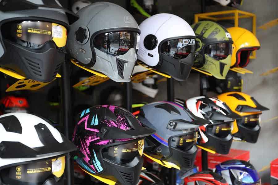 Mũ bảo hiểm: mũ fullface, nón 3/4, lật hàm