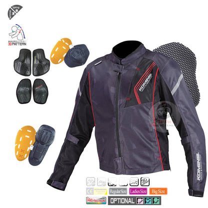 Komine JK128 Carbon Protect Mesh Jacket