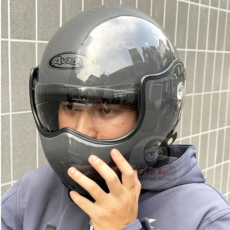 Mũ Avex Topgun Xám bóng