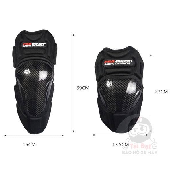Bó gối Carbon Pro-Biker (2 Tay + 2 Chân)