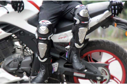 Bó gối kim loại inox Pro-Biker (2 Tay + 2 Chân)