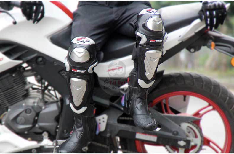 Bó gối kim loại inox Pro-Biker (2 Tay + 2 Chân)