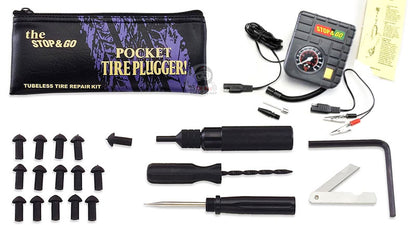 Bơm vá xe Stop&Go có bơm điện 6000