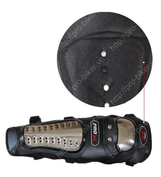 Bó gối kim loại inox Pro X (2 Tay + 2 Chân)